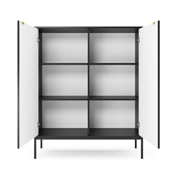 Komoda K104 NOVA Meble Piaski czarna