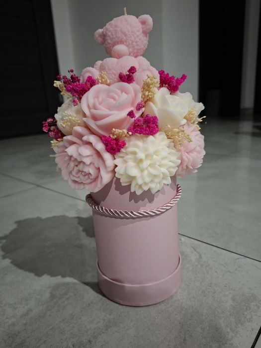 Flowersbox ze świeczek sojowych na zamówienie