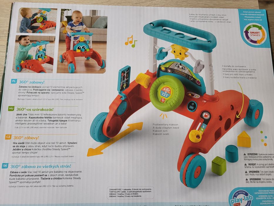 Fisher Price pchacz małego kierowcy 2 w 1 NOWY