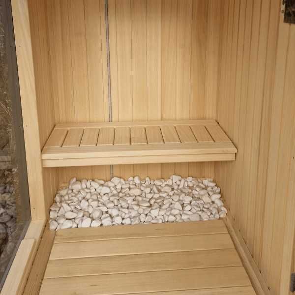 Sauna ogrodowa Abachi AURA 3,5 × 2,2 m PRODUCENT - nowoczesna PREMIUM
