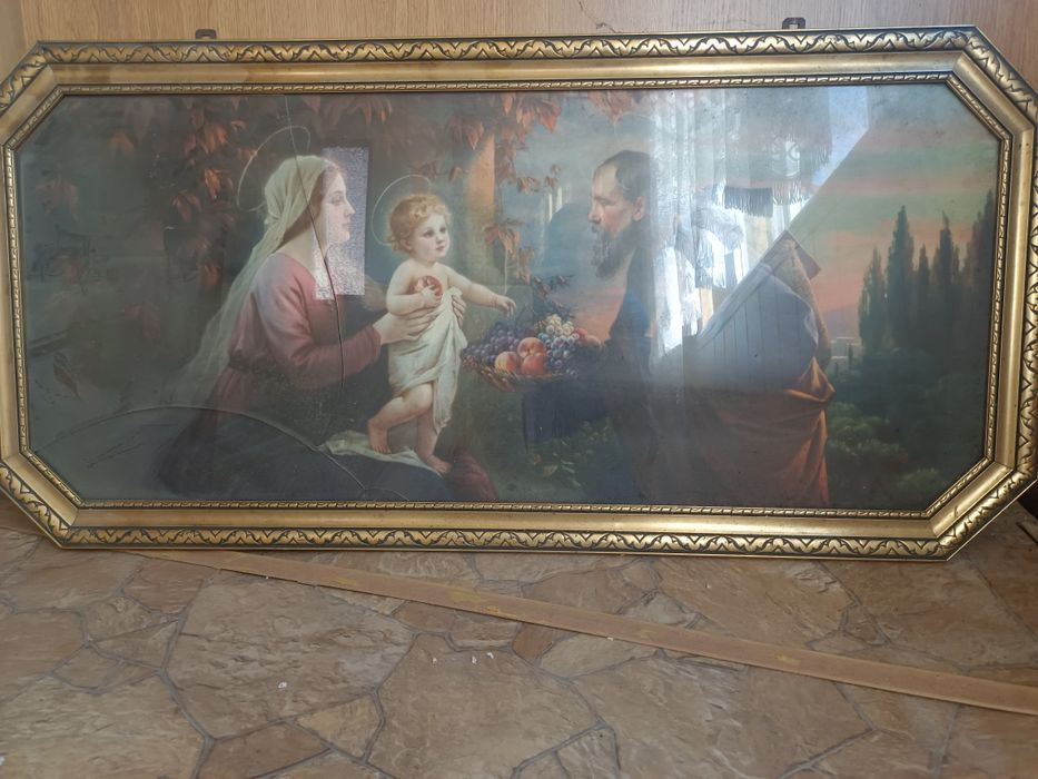 Stary obraz Świętej Rodziny