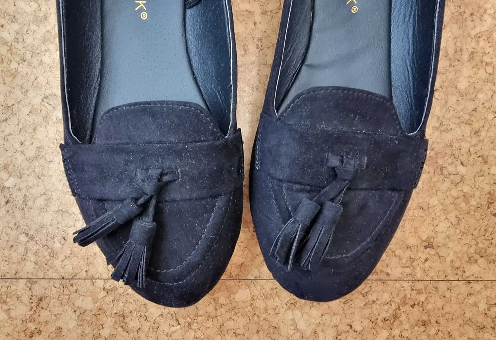 Sabrinas/ sapatos rasos pretos Primark, tamanho 37