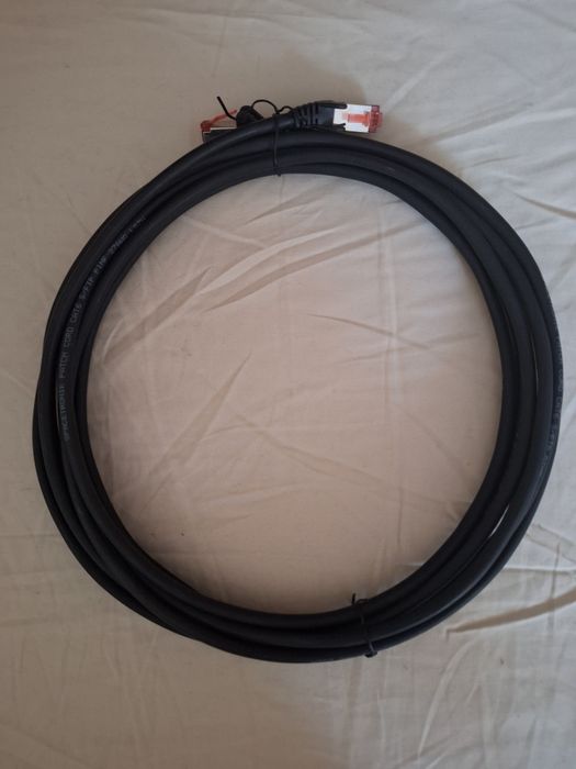 Kabel RJ-45 czarny 5m Spacetronik CAT6