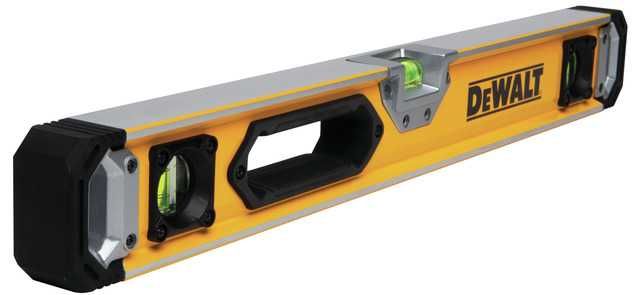 DeWALT DWHT0-43224 Рівень алюмінієвий 600мм з трьома капсулами