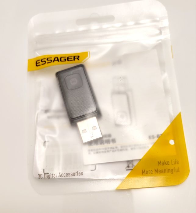Bluetooth usb трансмітер Essager стерео адаптер AUX FM модулятор