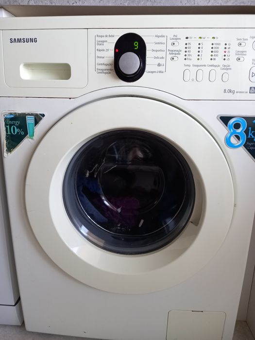 Máquina lavar roupa Samsung como nova, 8 kgs