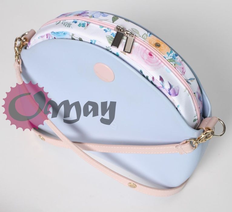 organizer OBAG MOON LIGHT ogród róże pudrowe 2 kieszenie wkład OMAY