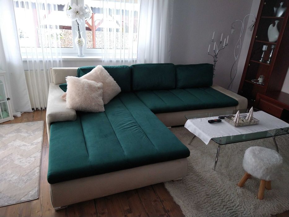 Duża sofa narożnik + meble gratis bardzo dobry stan