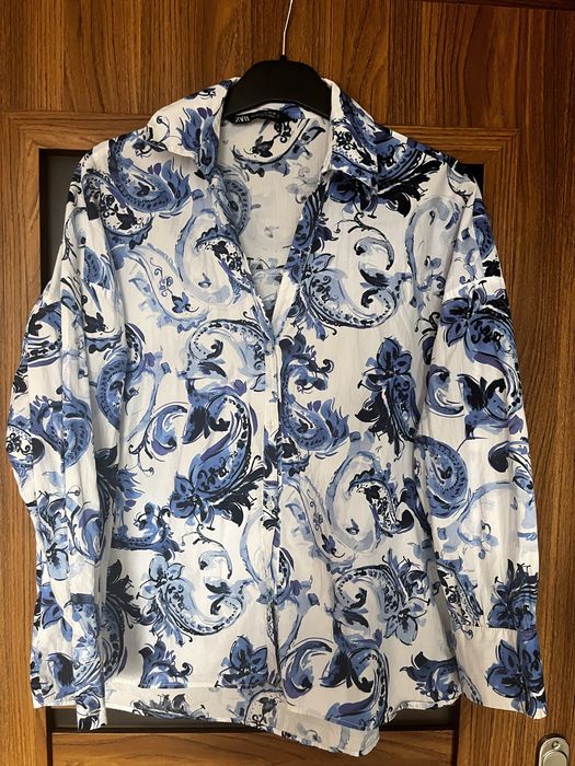 Koszula damska xs Zara wzor chinkiej porcelany
