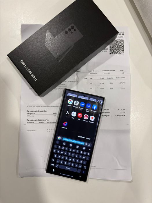 Samsung galaxy S24 ultra 512GB troca