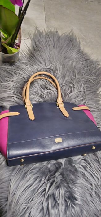 Torba torebka granatowa różowa star Julien McDonald