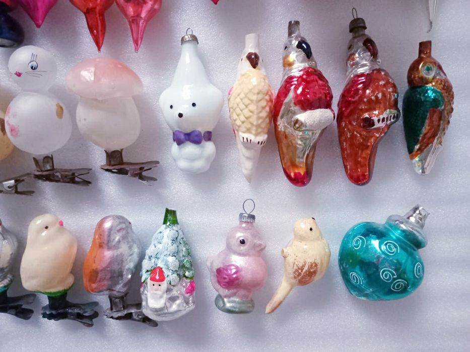 Елочные игрушки времен СССР