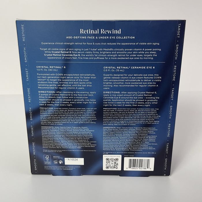 MEDIK8 Retinal Rewind Набір для омолодження шкіри обличчя та зони очей