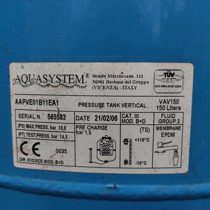 Гідроакамулятор 150л