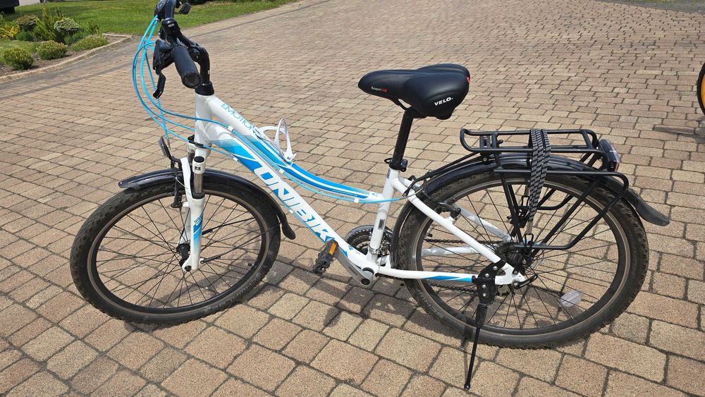 Rower UNIBIKE biało-niebieski