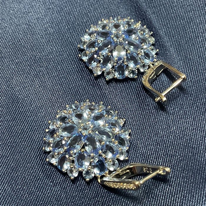 Brincos prata 925 medidas de 4 cm