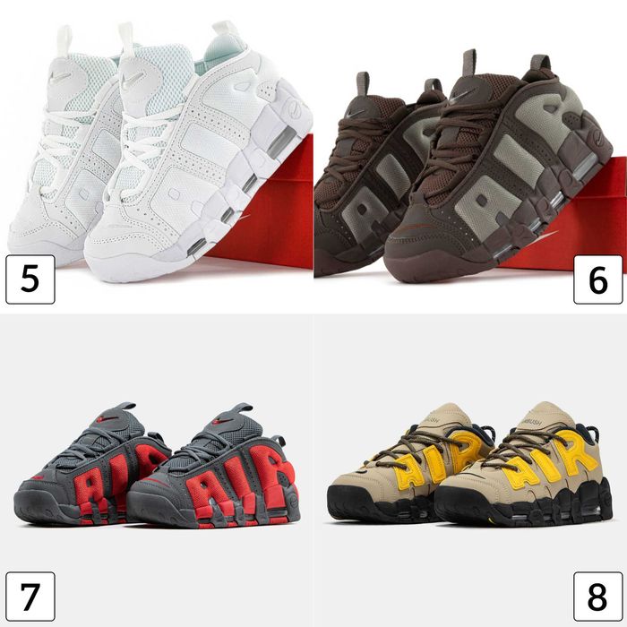 Кроссовки Nike Air More Uptempo Low Уптемпо Кросівки Низькі 40-45