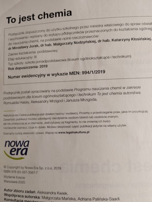 To jest chemia 1