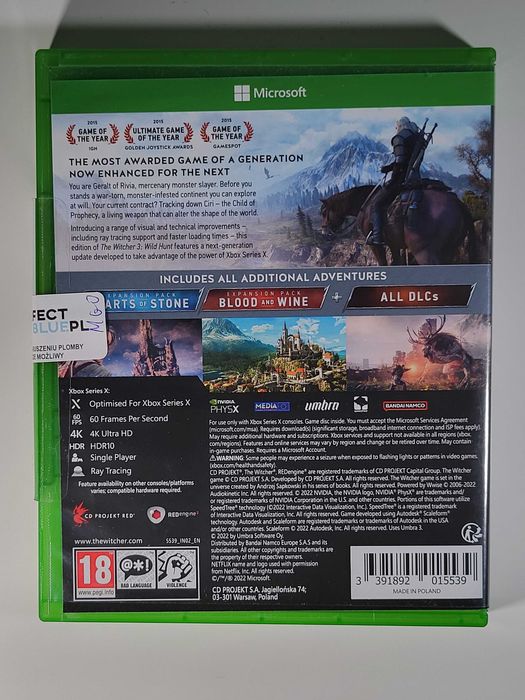 The Witcher 3:Wild Hunt / Xbox Series X / Perfect Blue /Skup Gier /Wwa