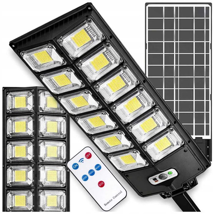 Lampa uliczna solarna LED 1000W z pilotem