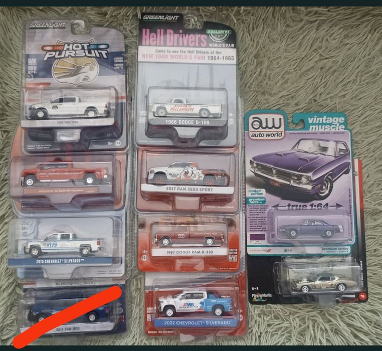 Машинки моделі greenlight, auto world, Johnny lightning