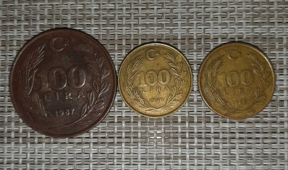Монеты Турецкие лиры