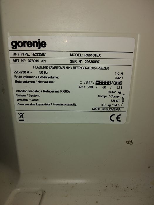 Холодильник Gorenje