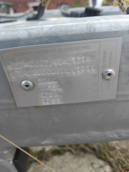 Przyczepa tiny pod domek dmc 3,5t 840cm