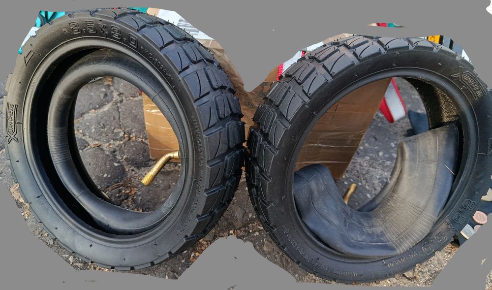 Nowe dwie opony plus dętki komplet do hulajnogi elektrycznej. Wymiar 8.5x3.5