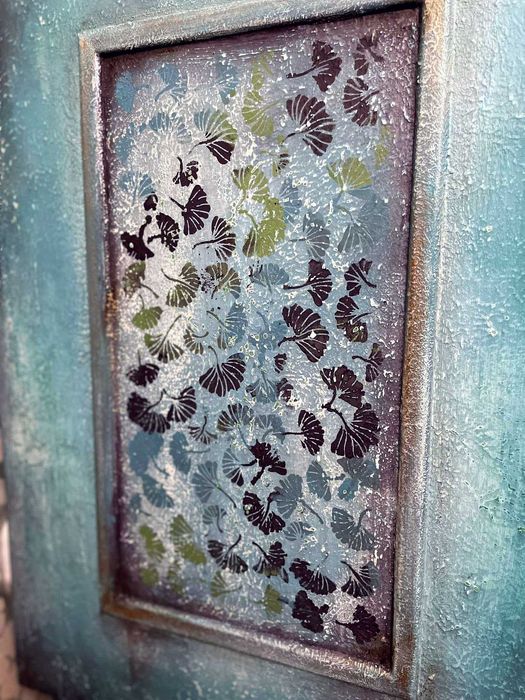 Komoda styl boho/vintage, farby kredowe ręczne malowana przez artystkę