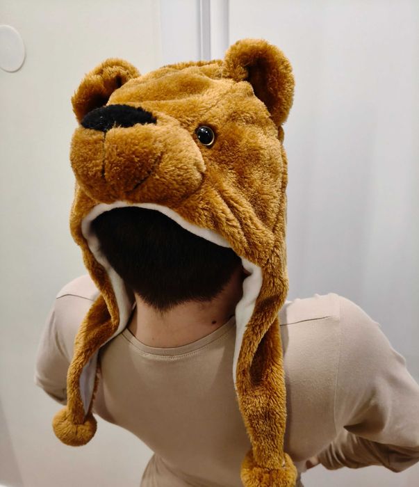 Шапка ведмедя дитяча