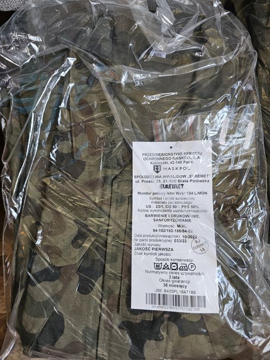 Mundur Polowy Letni wz. 124L/MON M/XL