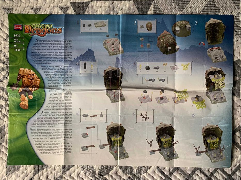 Poster / Manual Mega Bloks 9427 - Fire Cavern