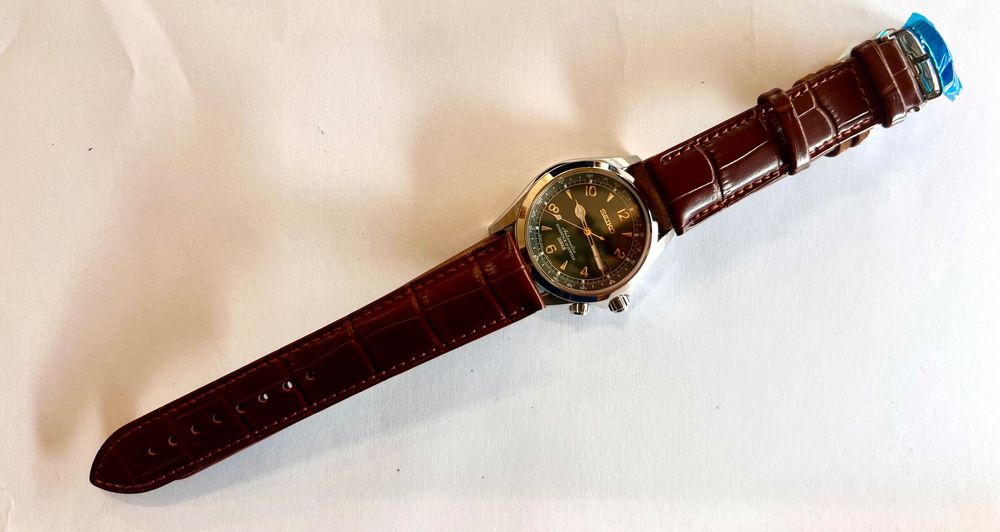 Skórzany pasek do zegarka Seiko Alpinist (brązowy)