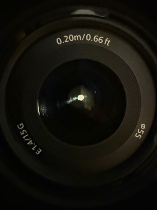Objetiva Sony E 15mm 1.4 G