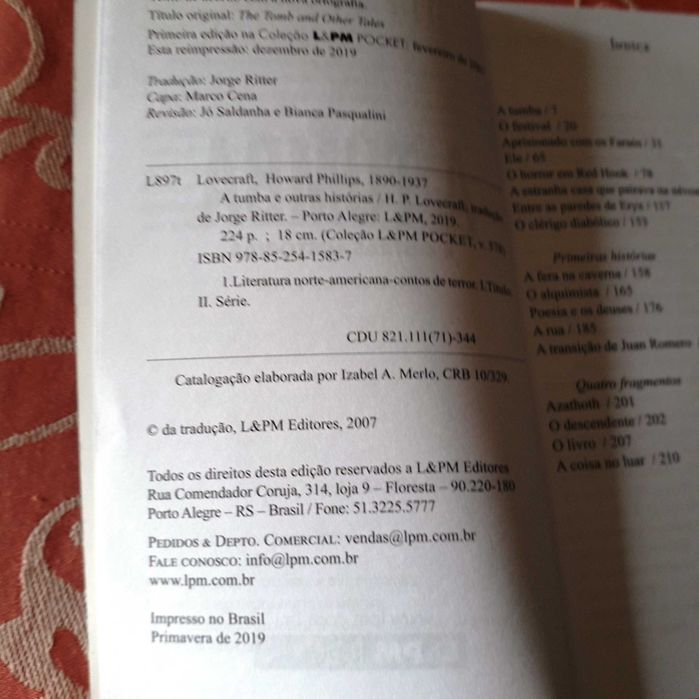 Mais Contos H. P. LOVECRAFT (Edição BRASIL) - NOVOS Capa mole