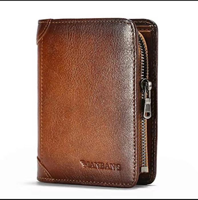 Мужской кошелёк из высококачественной телячьи кожи бренда ManBang