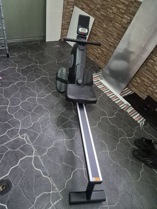 máquina de remo dobrável