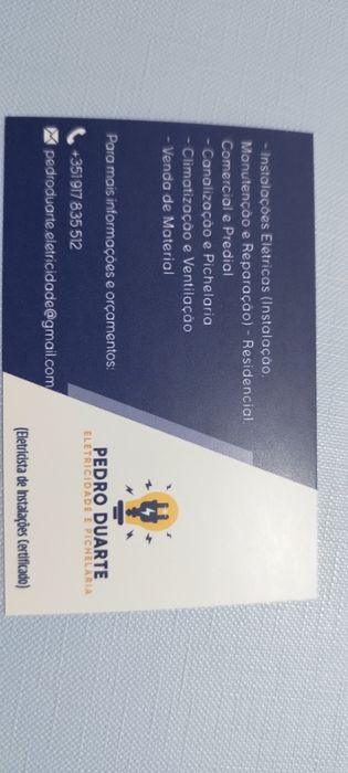 Eletricista canalizador