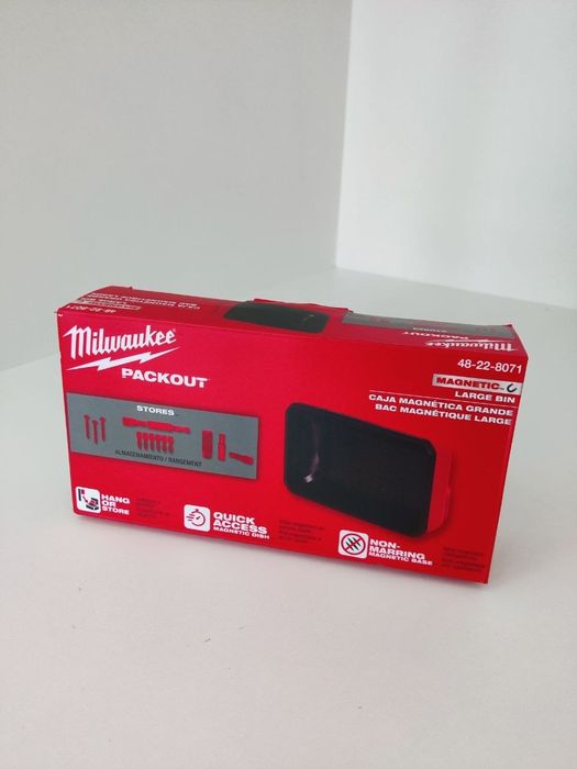 Великий магнітний Контейнер-Тарілка Milwaukee PACKOUT 48-22-8071. Тримач для біт та шурупів.