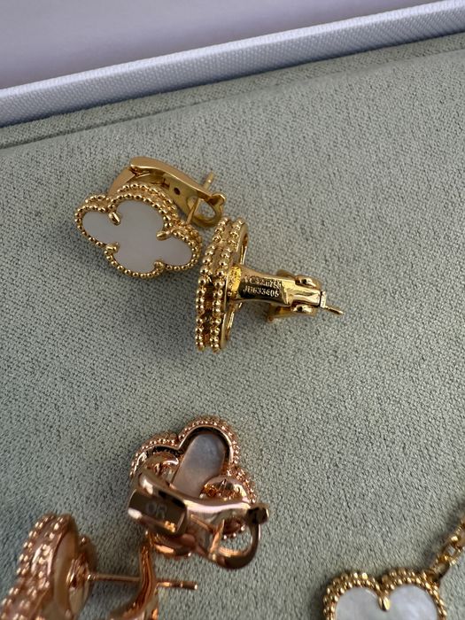Сережки в стиле Van Cleef Ван клиф