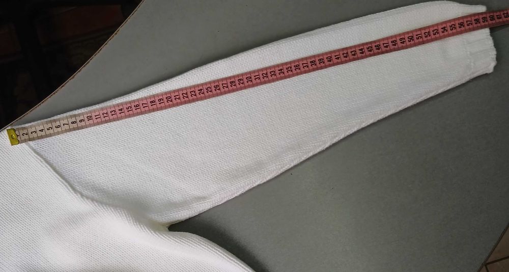 Котонова біла укорочена кофтинка/кардиган, М/L