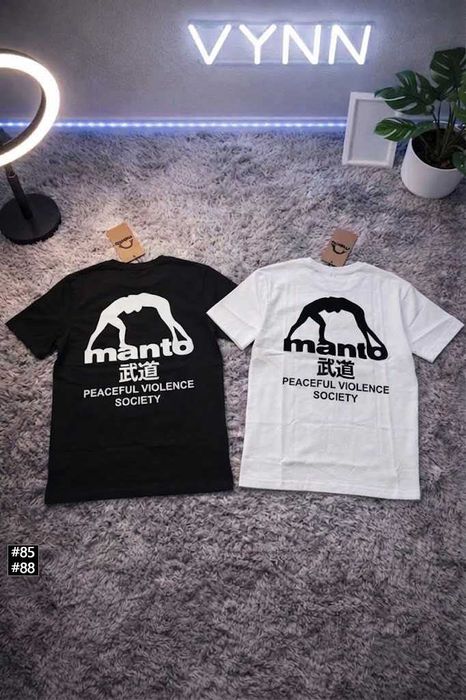 Большой Принт MANTO x Panku • Новая Футболка МАНТО Панку • XS S M L XL XXL