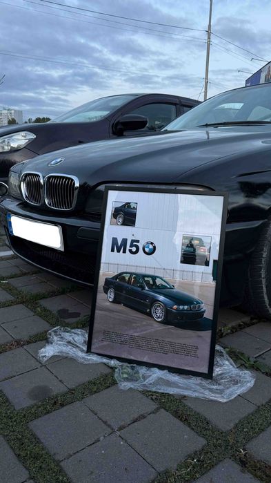 бмв е39 картина постер
