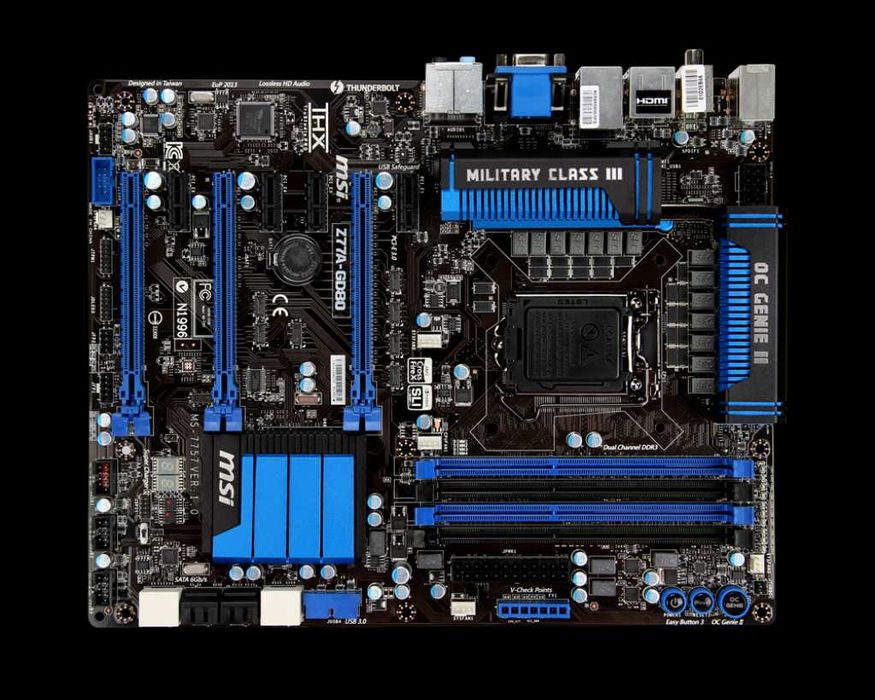 MSI Z77A-GD80 (Z77, LGA1155, DDR3, 3×PCI-E) + zaślepka I/O