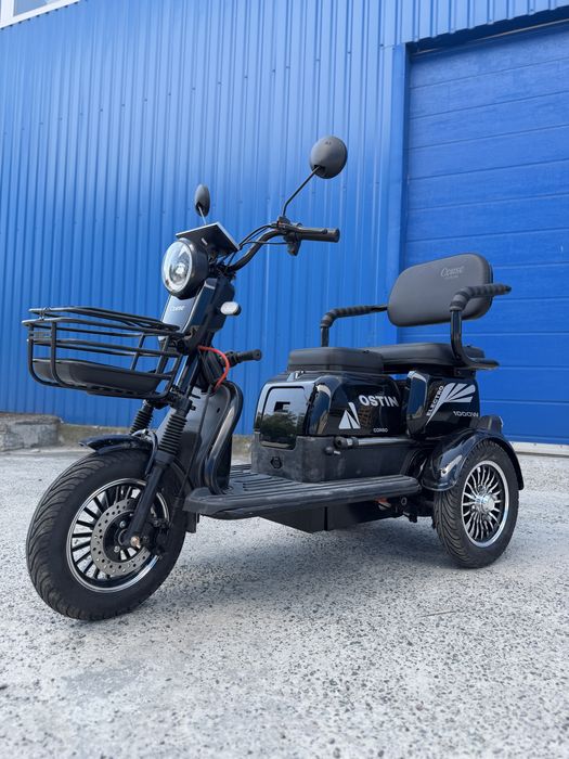 Трицикл електричний Corso «Ostin» 1000 W, акумулятор 72V/23Ah товар з вітрини доставка кур’єром
