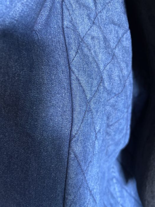 Casaco comprido de ganga