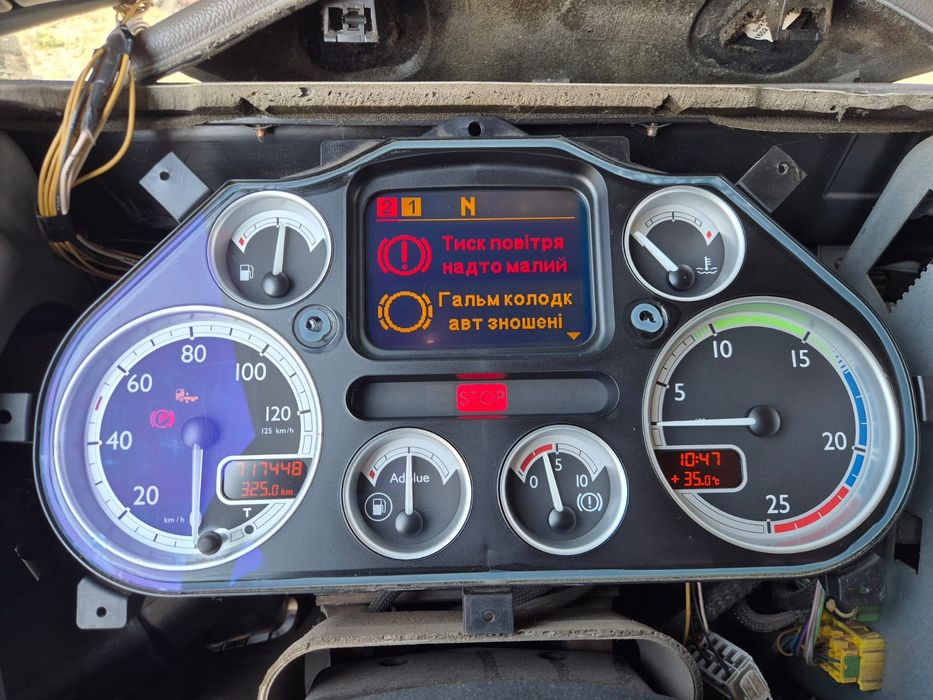 РК - дисплей приладової панелі DAF XF CF LF 45 55 75 85 95 105 екран приборної панелі приладів приборки Даф