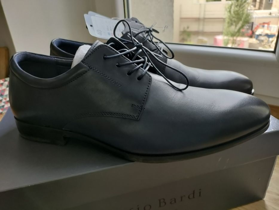 Nowe skórzane męskie półbuty