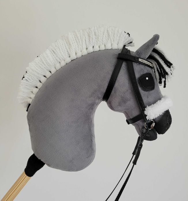 Konik Hobby Horse Fiord A4 ręcznie szyty z minky,zestaw z ogłowiem#145